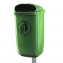 Corbeille en plastique 50l vert